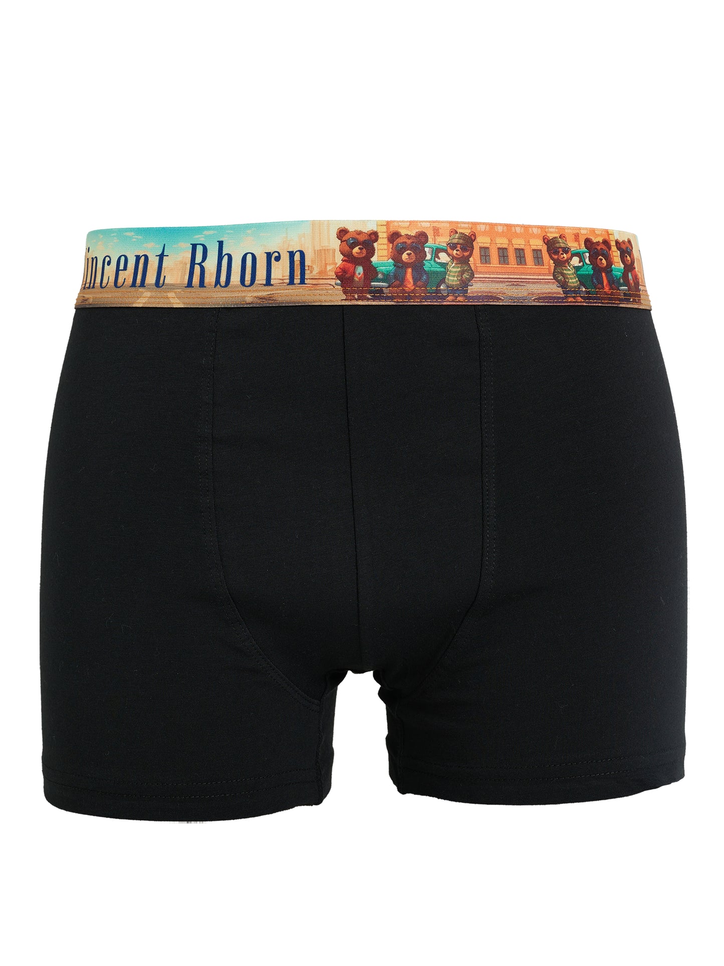 Vincent Rborn Erkek Pamuklu Esnek 6'lı Paket Boxer Teddy & Teddy Builder