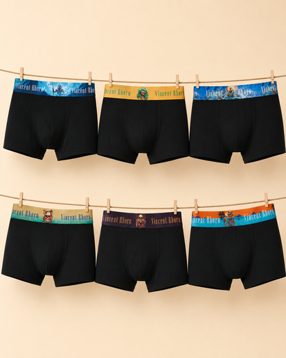 6'lı Paket Boxer Skull Havana and Olympos